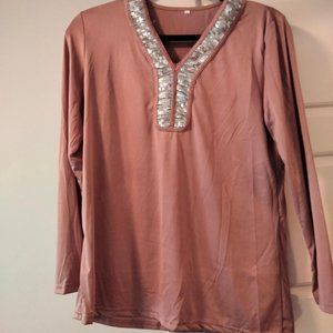 V neck simmer top